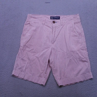 Pantalones Cortos American Eagle Para Hombre 32 Rojo Blanco Rayas Preppy Chino 9 Pulgadas Entrepierna Foto 1 de 4