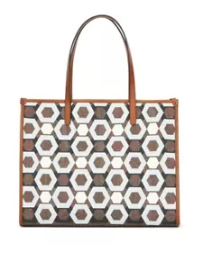 Borsa tote ETRO geometrica stampa paisley jacquard media pelle rivestimento PVC Italia - Foto 1 di 10