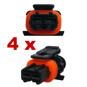 Conector inyector - BOSCH DJB7026Y-3.5-21 without border (4 x FEMALE) inyección - Picture 1 of 3