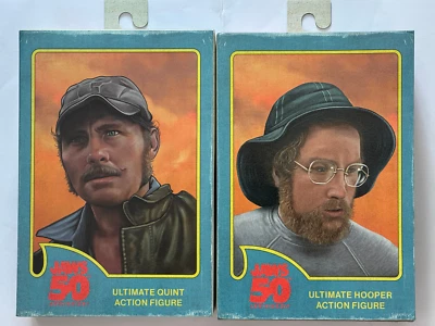 Figuras de acción NECA JAWS 50 aniversario Ultimate Quint & Hooper ¡JUEGO DE DOS! Foto 1 de 4