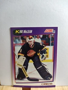 Tarjeta de hockey KIRK McLEAN 🏆1991 SCORE #261 CANUCKS NHL🏆 - Imagen 1 de 2