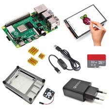 Raspberry pi 4B kit (2/4GB) with memory card 3.5 inch LCD case EU power adapter