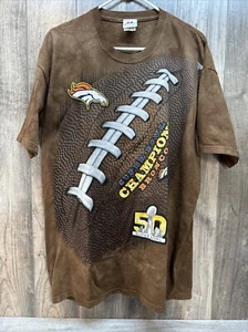 Denver Broncos Super Bowl 50 Champions Brown Size XL Majestic  - Picture 1 of 7