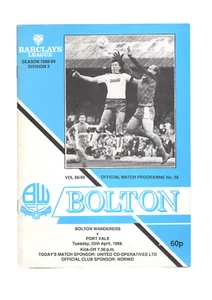 Bolton Wanderers v Port Vale 1988-1989 Division Three 25/04/1989 - Picture 1 of 2