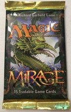 MAGIC MIRAGE THE GATHERING - WIZARDS OF THE COAST - 15 FACTORY SEALED CARDS