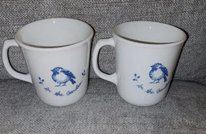 Set of 2 Corelle In The Garden Corning Tea Cups Coffee Mugs Pre-owned - Picture 1 of 5