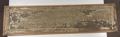 Vintage Salvaged DOOR PANEL Wood 32 1/8" x 8 1/2" Blank for Crafts Lot T Cover