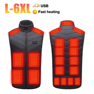 Heated Vest, Lightweight Electric USB Heated Jacket Men Women Heating Coat New - Picture 1 of 18