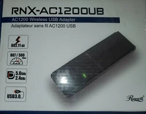 USB 3.0 Adapter AC1200 Wireless- 802.11AC - Rosewill RNX-AC1200UB 802.11a/b/g/n - Picture 1 of 3