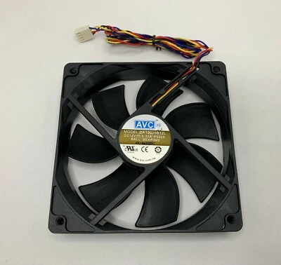 AVC DA12025B12L 120*25mm 4-Pin DC 12V 0.3A PWM Cooling Fan - Image 1 of 4
