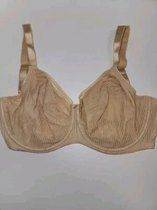 Sujetador minimizador Fantasie By Wacoal 30J BEIGE FL 3091SAD a rayas sin forro UW #B36 - Imagen 1 de 4