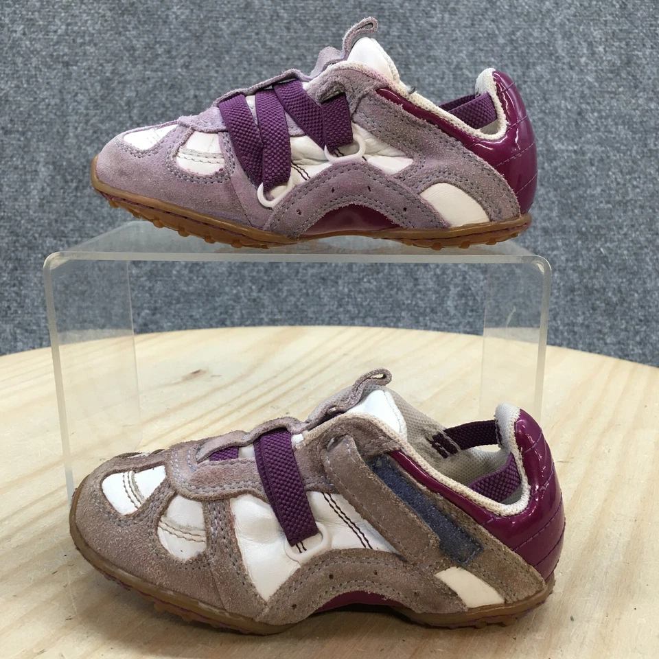 Diesel Zapatos Niños Pequeños 8 Mosley Informales Tenis Bajos Púrpura Gamuza Cuero Planos Foto 1 de 4