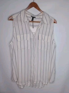 Camisa Who What Wear sin mangas con botones para mujer talla XL - Imagen 1 de 15