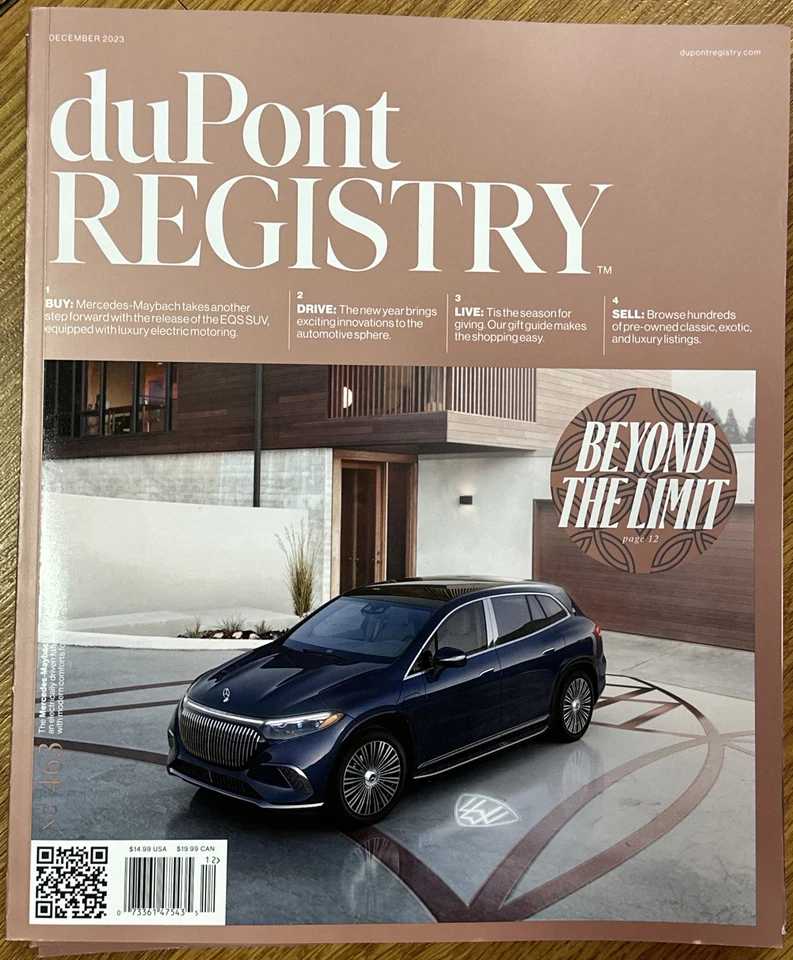 DuPont Registry Magazine DECEMBER 2023 No 463 Beyond The Limit - Image 1 of 1