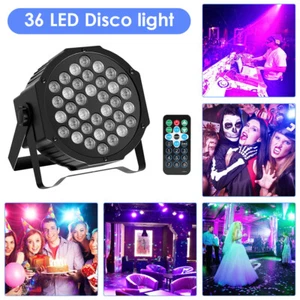 36W 36LED RGBW PAR Stage Lighting DMX Disco Party KTV Club DJ Light w/Remoter AU - Picture 1 of 17