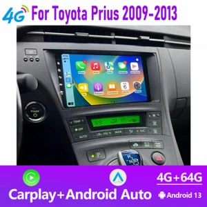 Autoradio Android 13 Auto CarPlay per Toyota Prius 2009-2015 GPS 4+64G - Foto 1 di 19