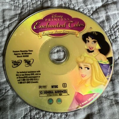 Disney Princess Enchanted Tales - Follow Your Dreams (DVD Only) Tested Works - Image 1 of 4