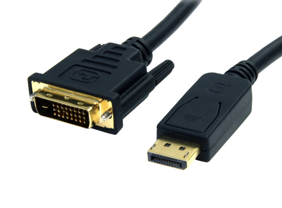 6FT DISPLAYPORT TO DVI CABLE DP 1.2 TO DVI ADAPTER/CONVERTER CORD DP2DVI2MM6 - Image 1 of 1
