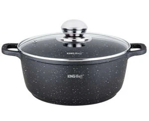 Töpf Kochtopf 1.3L 16cm mit Glasdeckel Marmorbeschichtung KINGHOFF KH-1592 - Bild 1 von 10