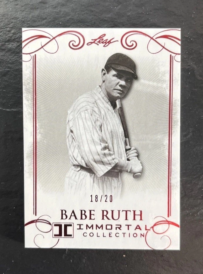 2017 Leaf Babe Ruth Immortal Collection #04 Babe Ruth  18 /20 - Image 1 of 2