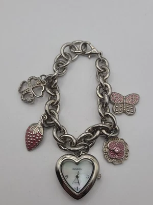 BONGO esfera en forma de corazón reloj para mujer dijes pulsera batería nueva funcionando Foto 1 de 4