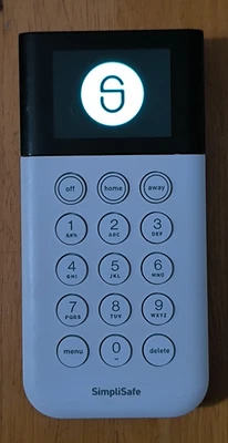 SimpliSafe Home Security System Keypad Remote White Model SSKP3 - TESTED WORKING - Image 1 of 4