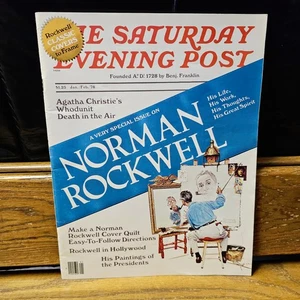 The Saturday Evening Post Jan Feb 1978. A Very Special Issue On Norman Rockwell - Picture 1 of 5