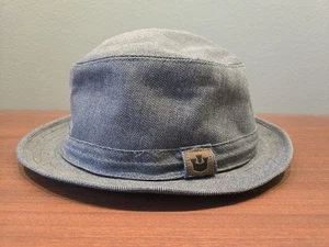 Goorin Bros Fitted Fedora Tessuto Made In Italy Bottoli 59 7 3/8 L Gray - Picture 1 of 8