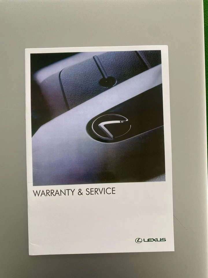 LEXUS SERVICE BOOK GENUINE COVERS ALL MODELS RX CT IS ES LBX NX  UX Damaged - Image 1 of 1