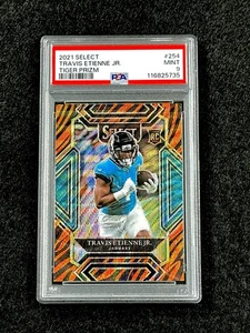 2021 Select TRAVIS ETIENNE JR. Rookie Tiger Prizm RC #254 PSA 9-POP 2-NO HIGHER - Picture 1 of 5