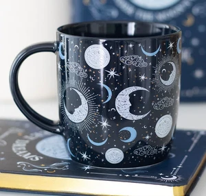 Blue Moon Print Mug - 320ml - Ceramic - Brand New & Boxed - Picture 1 of 3