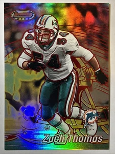 2002 Bowman's Best Red Refractor, Zach Thomas #ed 106/200, Card #65 - Picture 1 of 2