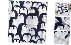 Penguin Blanket, Soft Throw Blanket for Couch Bed,Cozy Penguin Plush Gifts - Picture 1 of 7
