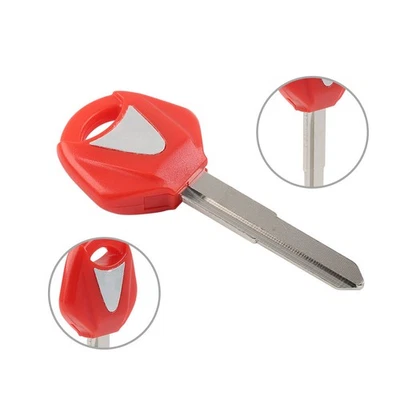Blank Key Uncut Blade Red For YAMAHA XJR1300 FJR1300 XVS400 YZF R1 R6 XJR1200 - Image 1 of 4