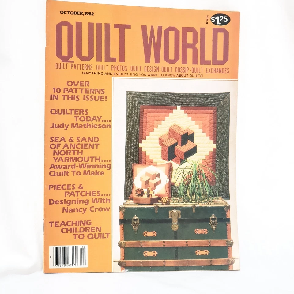 Quilt World Magazine October 1982 Sea Sand Teaching Children Steps to Glory - Image 1 of 4