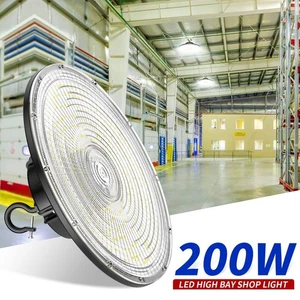 800W HID/HPS Equiv. UFO LED High Bay Light 200W 30000LM Commercial Garage Lights - Picture 1 of 12