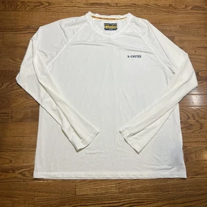 X-Caster Shirt Mens 2XL White Long Sleeve UPF 50 Sun Protection Fishing Outdoor - Picture 1 of 6