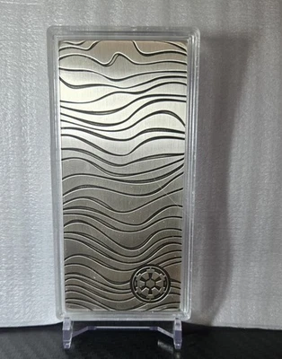 2021 Beskar 10oz Silver Mandalorian Bar Star Wars Only 1000 Made - Image 1 of 2