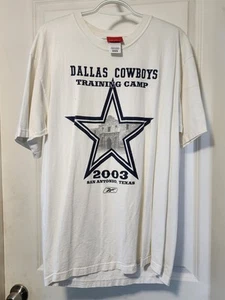 Shirt 2003 Dallas Cowboys Training Camp San Antonio Reebok original vintage rare - Picture 1 of 7