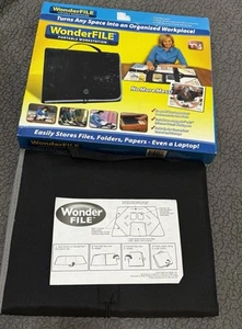 WonderFILE Portable Work Station/Organizer-Black-Mobile Office New in Box - Picture 1 of 8