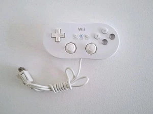 Mando Nintendo Wii Clásico Blanco RVL-005 OEM Cable Envío y devolución gratuitos - Imagen 1 de 4