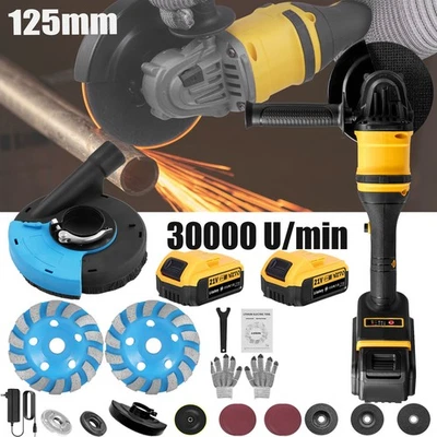 21V Akku Winkelschleifer 125mm Trennschleifer Schleifmaschine Flex Bürstenlos - Bild 1 von 4