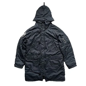 Alpha Industries N3B Vintage Military Parka Size XL Black - Picture 1 of 7