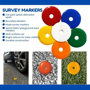 Survey Road Markers/Car Park Marking Dots/Line Delineators/Plastic Washers.S7661 - Picture 1 of 8