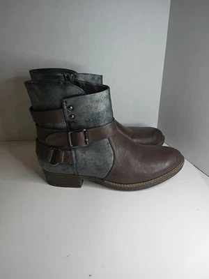 Botines Patrizia By Spring Step Donjon marrón y metálico con hebilla talla 10/41 Foto 1 de 4