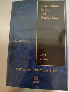 Occupational Safety and Health Law-2024 Edition-Mark A. Rothstien-Softcover - Picture 1 of 3