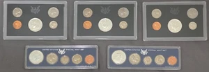 United States Coins Proof Set Lot (1) 1966, (1) 1967 & (3) 1968 Uncirculated - Picture 1 of 3