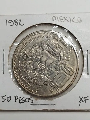 Moneda de 50 pesos de México 1982 XF Foto 1 de 2