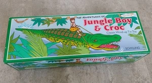 Jungle Boy and Croc wind up tin toy/ 2003/ NIB Schylling - Picture 1 of 14