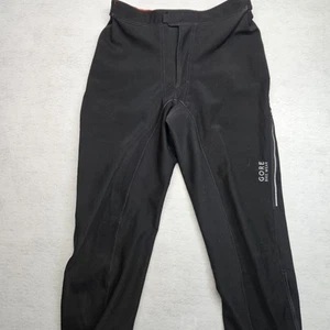 Gore Bike Wear Mens Large Pants Black Windstopper Soft Shell Pockets - Picture 1 of 9